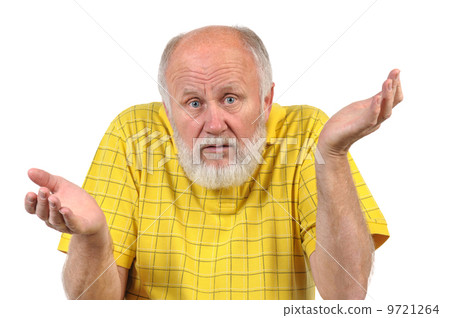 senior bald man gestures disturbance senior bald man gestures disturbance 9721264