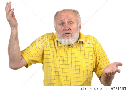 senior bald man gestures disturbance senior bald man gestures disturbance 9721265