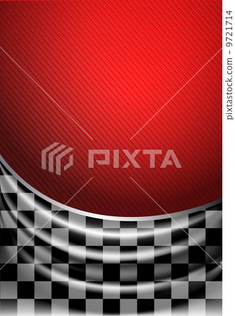 Silk tissue in checkered on a red background Silk tissue in checkered on a red background 9721714