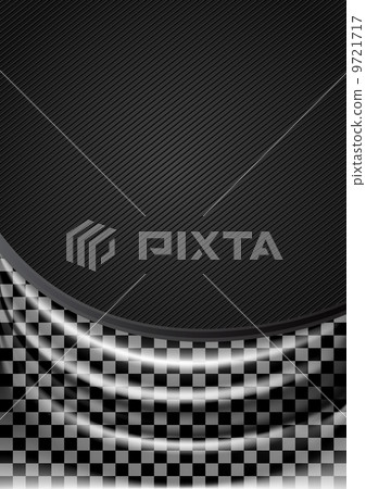 Curtain, silk tissue on checkered background 9721717