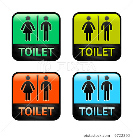 Restroom - color set symbols 9722293