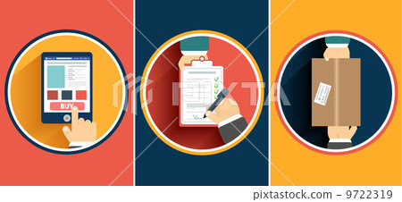 Internet shopping process of purchasing Internet shopping process of purchasing 9722319