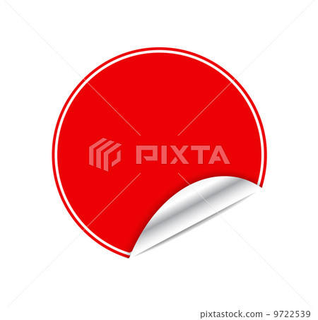 Red sticker - Stock Illustration [9722539] - PIXTA