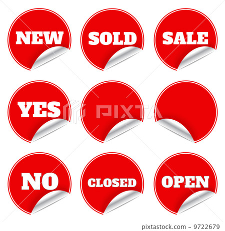 Red sticker Red sticker 9722679