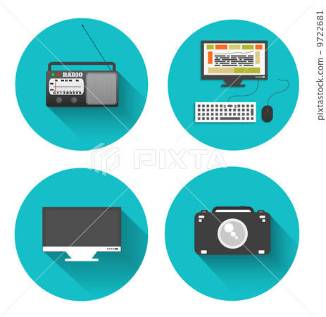 Radio monitor computer cavera set 9722681