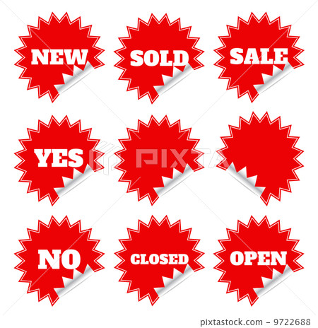 Red sticker Red sticker 9722688