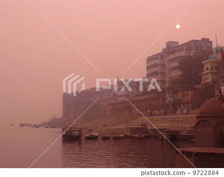 Evening view of Varanasi, India Evening view of Varanasi, India 9722884