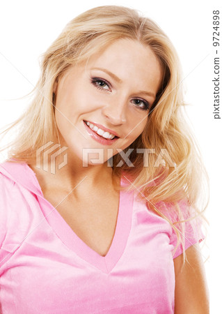Lovely girl in a pink dress 9724898