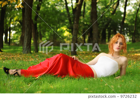 Beautiful young woman outdoor photo 9726232