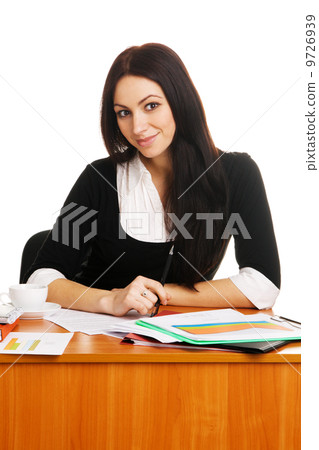 Charming young businesswoman 9726939