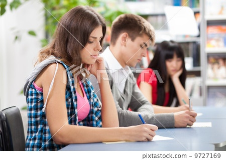 Group of students in a classroom Group of students in a classroom 9727169