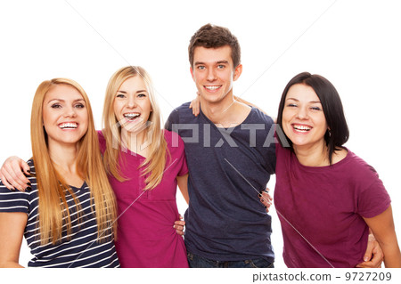 Cheerful young group Cheerful young group 9727209