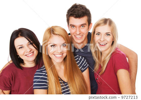 Cheerful young group Cheerful young group 9727213