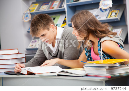 Students in a library Students in a library 9727244