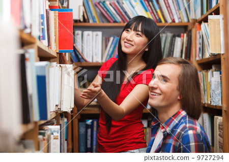 Students in a library 9727294