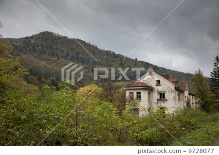 Gloomy house in the woods 9728077