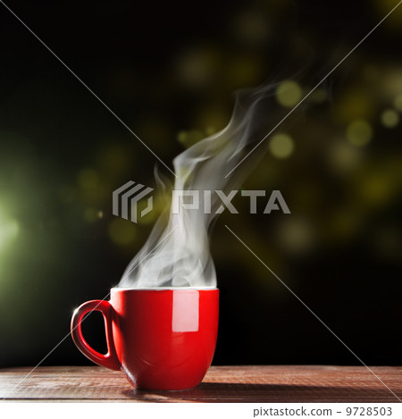 Steaming coffee cup 9728503