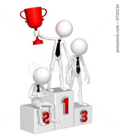 Business people on the podium 9730216