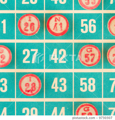 Wooden numbers used for bingo Wooden numbers used for bingo 9730307