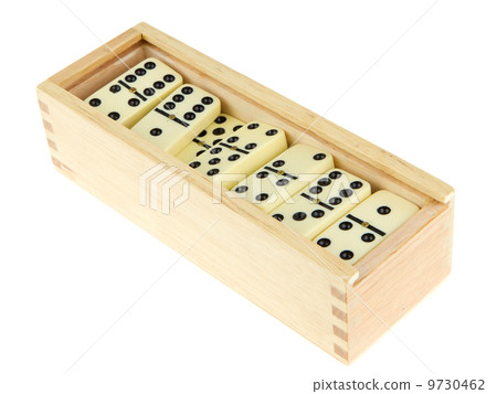 Domino in wooden box Domino in wooden box 9730462