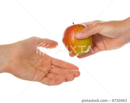 Giving an apple Giving an apple 9730463
