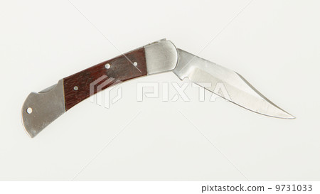 Pocket knife isolated on white 9731033