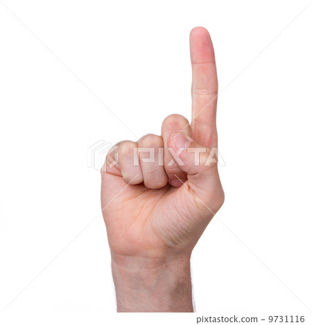 Man's hand isolated Man's hand isolated 9731116