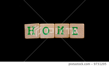 Letters on old wooden blocks (home) Letters on old wooden blocks (home) 9731205