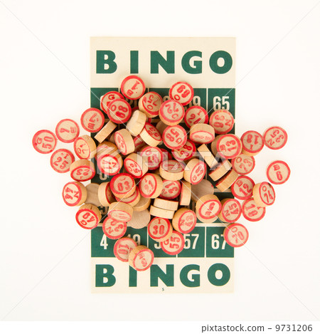 Wooden numbers used for bingo Wooden numbers used for bingo 9731206