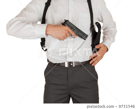 Secret service agent with a gun Secret service agent with a gun 9731546