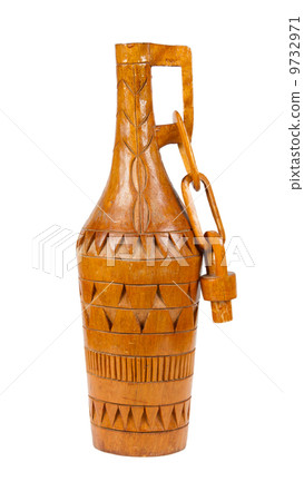 Old wooden bottle made in Surinam Old wooden bottle made in Surinam 9732971