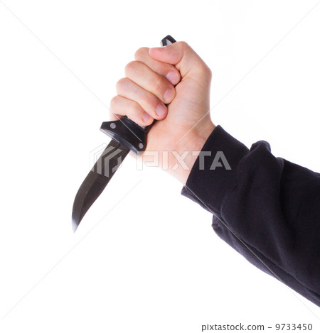 Male with a sharp knife in it's hand Male with a sharp knife in it's hand 9733450