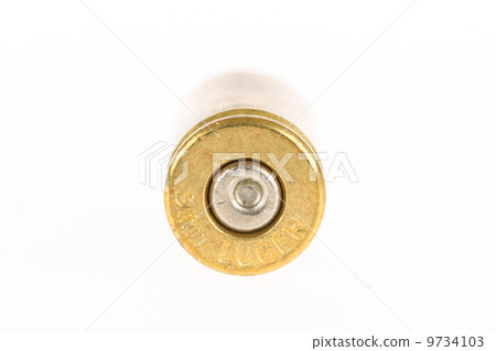Empty shell casing against gradient Empty shell casing against gradient 9734103