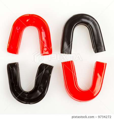 Four simple mouthguards isolated Four simple mouthguards isolated 9734272