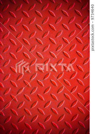 Red dirty metal pattern background. 9734640
