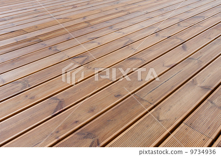 wet wood floor / Terrace 9734936