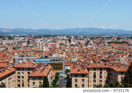 City panorama of Perpignan buildings 9735176