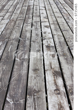 Aged gray wooden floor 9735465