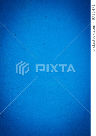 blue painted plaster concrete wall background 9735471