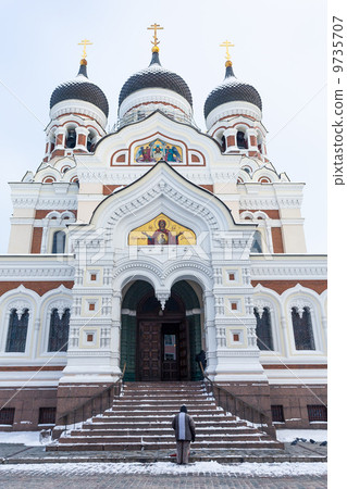 Orthodox cathedral in the Tallinn Orthodox cathedral in the Tallinn 9735707