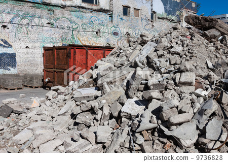 construction site full of rubble construction site full of rubble 9736828