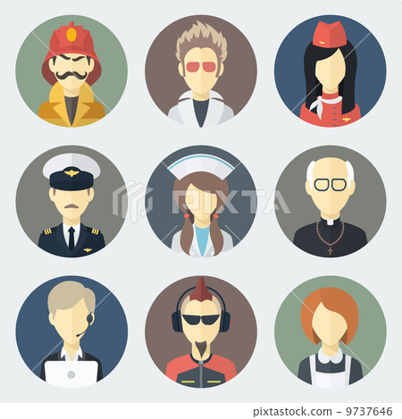 Occupations Icons Set 9737646