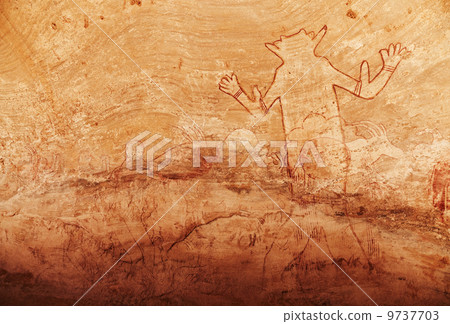 Rock paintings of Tassili N'Ajjer, Algeria 9737703