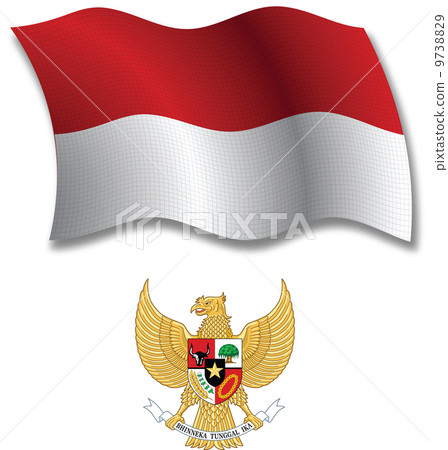 indonesia textured wavy flag vector indonesia textured wavy flag vector 9738829
