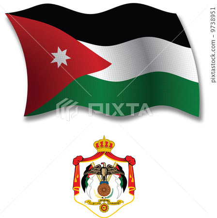 jordan textured wavy flag vector 9738951