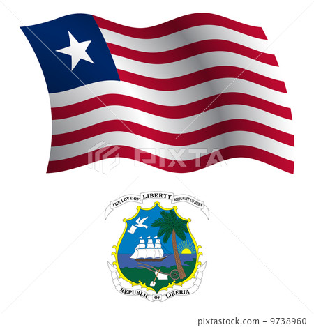 liberia wavy flag and coat 9738960