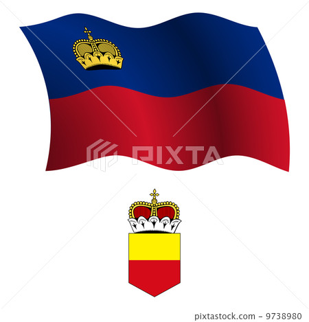 liechtenstein wavy flag and coat liechtenstein wavy flag and coat 9738980