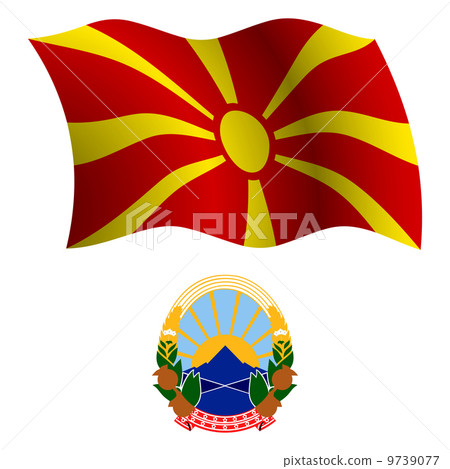 macedonia wavy flag and coat 9739077