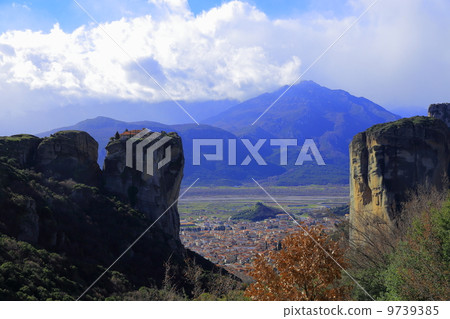 Landscape of World Heritage Meteora Meteora Monasteries in Geece 9739385
