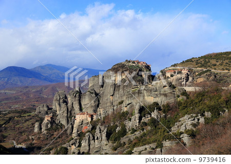 Landscape of World Heritage Meteora Meteora Monasteries in Greece 9739416